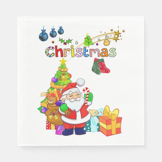 Pappra julklappar pappersservett (Framsidan)