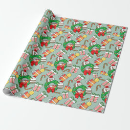 Pappra julpandas Mönster Wrapping Presentpapper