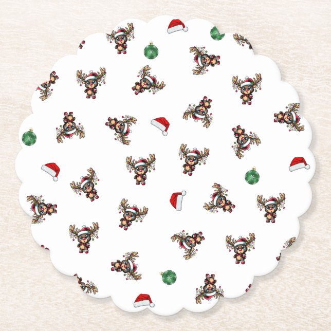 Pappra julrenar Underlägg (Framsida)
