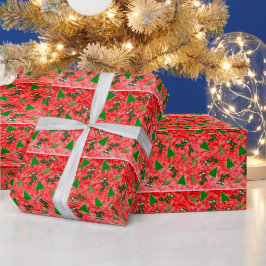 Pappra julsymboler Mönster Wrapping Presentpapper