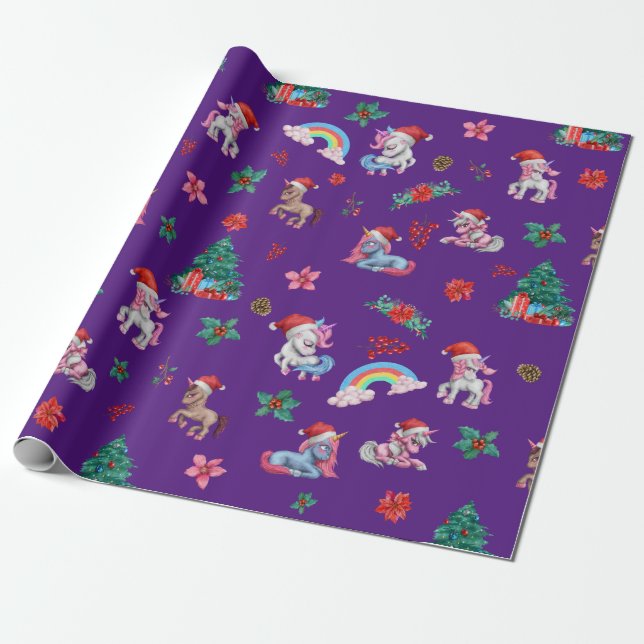 Pappra Kids Girls i jultomten Presentpapper (Utrullad)