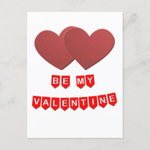 Pappra klippta Valentineser Heart Teckning Vykort