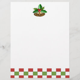 Pappra klockor och Holly jul Brev