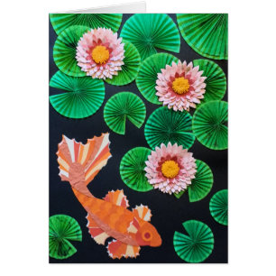 Pappra Koi Pond Hälsningskort