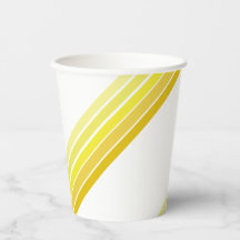 Pappra Kopp - Skuggor av Gult Diagonal Rand