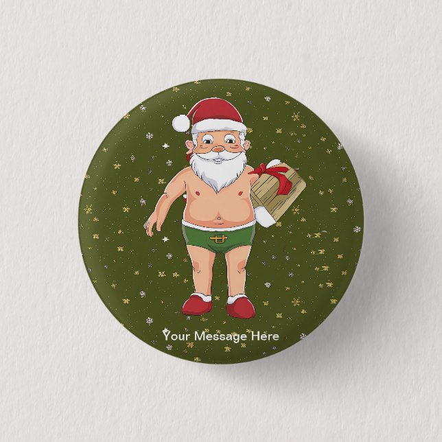 Pappra Kopp, stackars Dirty Santa Collection Knapp (Framsida)