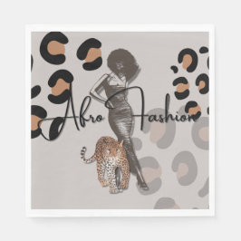 Pappra kvinnans mode pappersservett