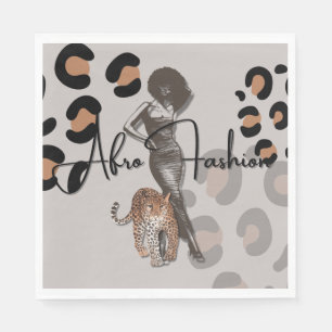 Pappra kvinnans mode pappersservett