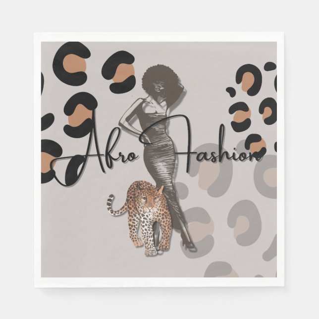 Pappra kvinnans mode pappersservett (Framsidan)