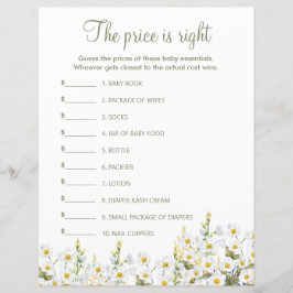 Pappra Lakan av babyduschspel.