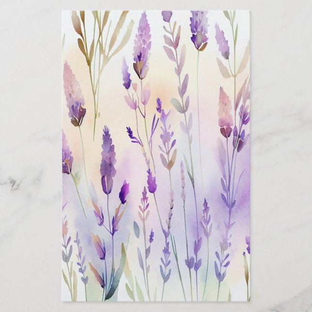 Pappra Lakan i Lavendar Watercolor Soap Wrap (Framsida)