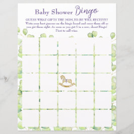 Pappra Lakan-spelet "Bingo" för babydusch.