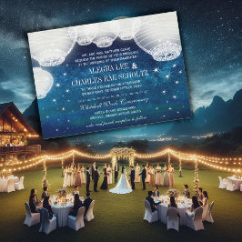 Pappra landningsbanor i Bröllop under stjärnor Inbjudningar