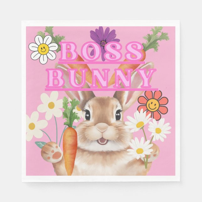 Pappra Lunch Napkin, Chef Bunny Pappersservett (Framsidan)