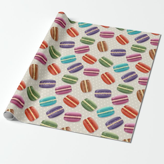 pappra makaroner presentpapper (Utrullad)