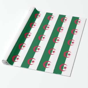 Pappra med Flagga Algeriet Presentpapper