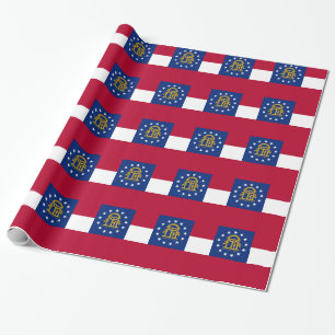 Pappra med Flagga Georgien Presentpapper