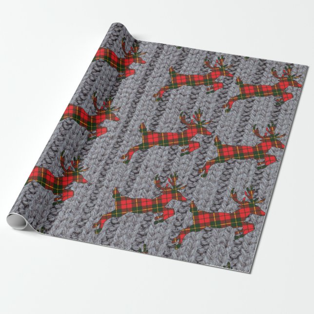 Pappra mormor, garner, pinne, renar och Roligt! Ju Presentpapper (Utrullad)