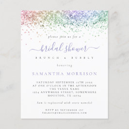 PAPPRA Multifärgad Glitter Inbjudningskort för möh Flygblad