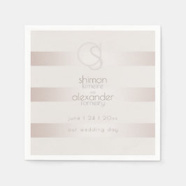 PAPPRA NAPKINER | Elegant Modern  Pearl Rand Pappersservett