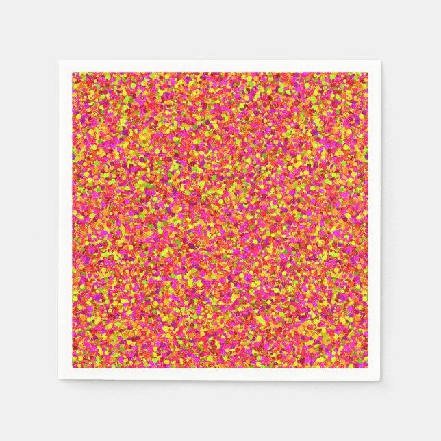 PAPPRA NAPKINER fruktiga Glitter Pappersservett (Framsidan)