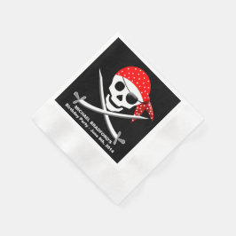 PAPPRA NAPKINER pirat PARTY (50 PER PACK) Pappersservett