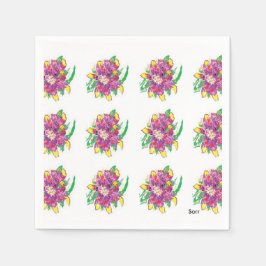 Pappra Napkins Asiatic Lily Pappersservett