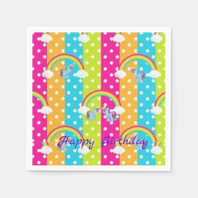 Pappra Napkins Birthday Pappersservett (Framsidan)