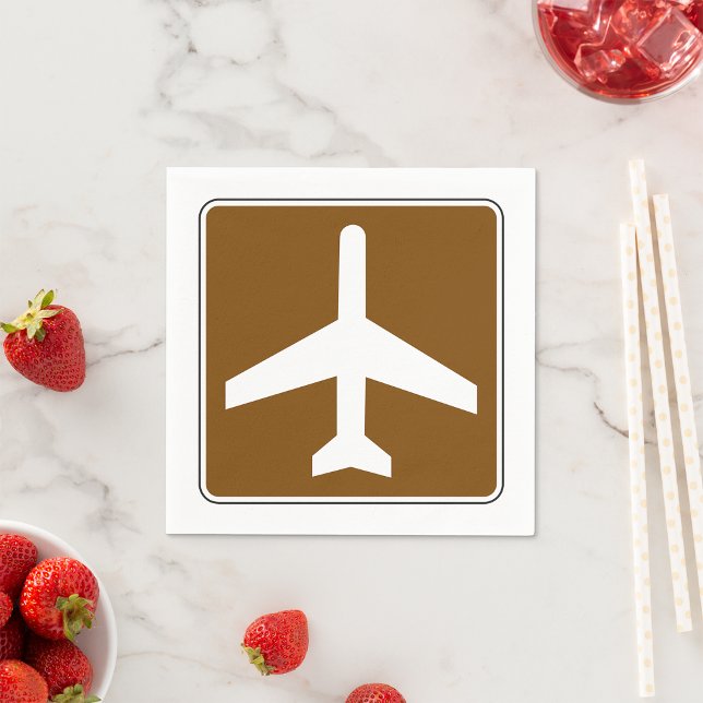 Pappra Napkins för flygplatssignatur Pappersservett (Skapare uppladdad)