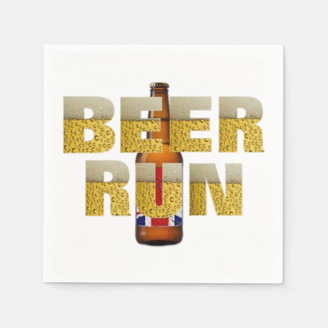 Pappra Napkins Funny British Beer Drinkers Pappersservett (Framsidan)