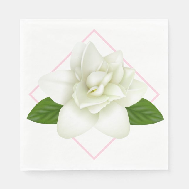 Pappra Napkins-Gardenia Pappersservett (Framsidan)