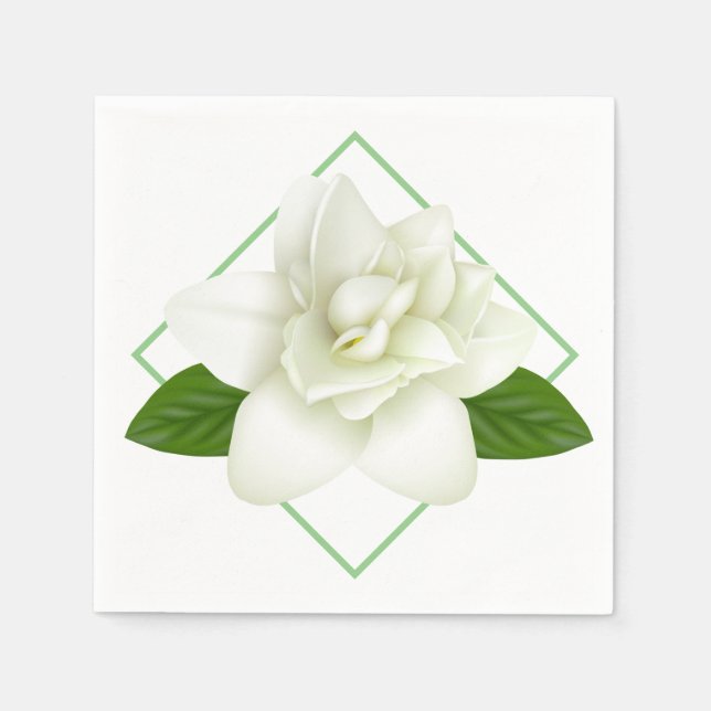 Pappra Napkins-Gardenia Pappersservett (Framsidan)