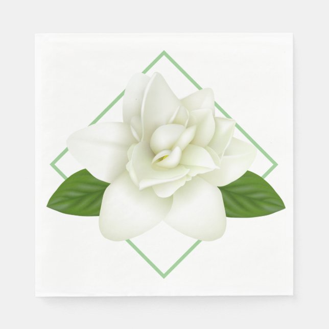 Pappra Napkins-Gardenia Pappersservett (Framsidan)