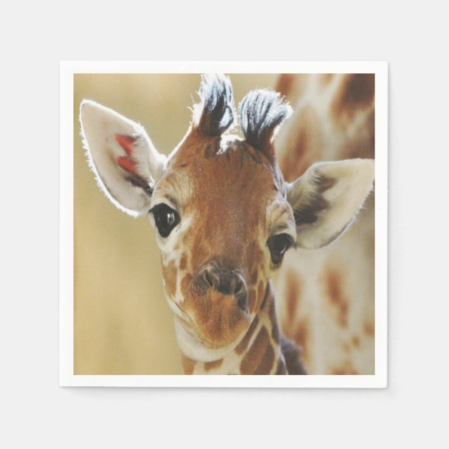 Pappra Napkins Giraffe Pappersservett (Framsidan)