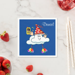 Pappra Napkins, Grattis på födelsedagen IPhone Tex Pappersservett