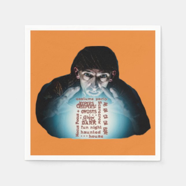 Pappra Napkins Halloween Costume Party Crystal Bol Pappersservett (Framsidan)