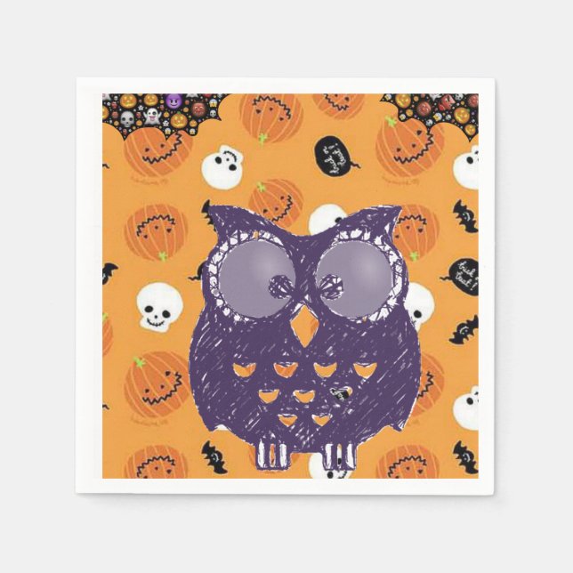 Pappra Napkins Halloween Pappersservett (Framsidan)