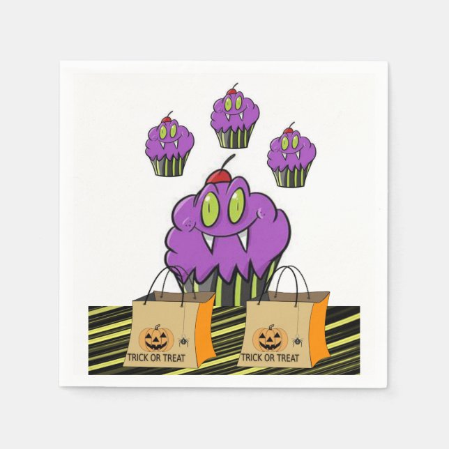Pappra Napkins Halloween Pappersservett (Framsidan)