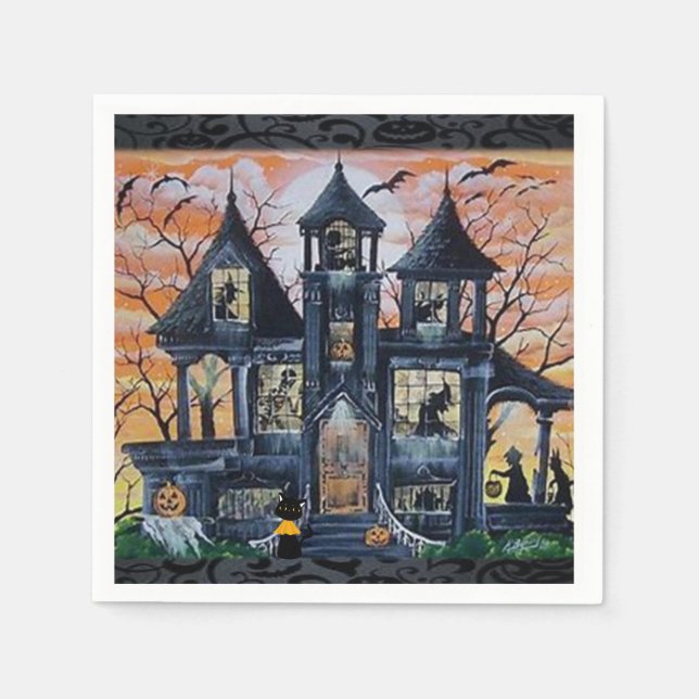 Pappra Napkins Halloween Pappersservett (Framsidan)