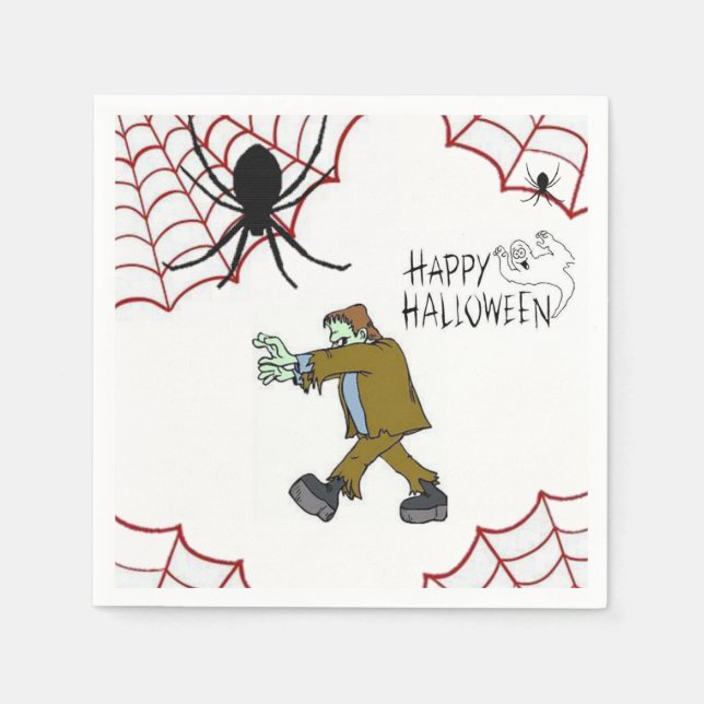Pappra Napkins Halloween Pappersservett (Framsidan)