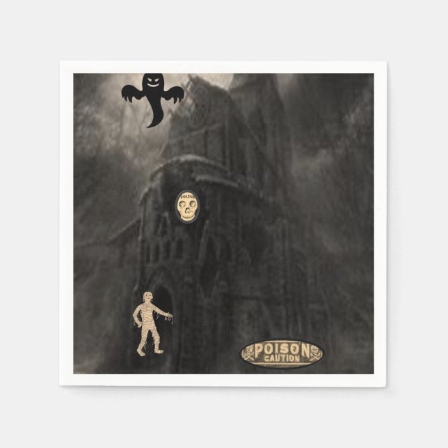 Pappra Napkins Halloween Pappersservett (Framsidan)
