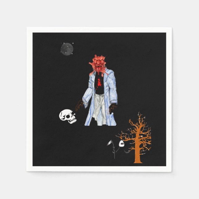 Pappra Napkins Halloween Pappersservett (Framsidan)