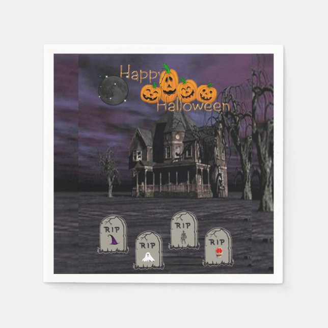 Pappra Napkins Halloween Pappersservett (Framsidan)