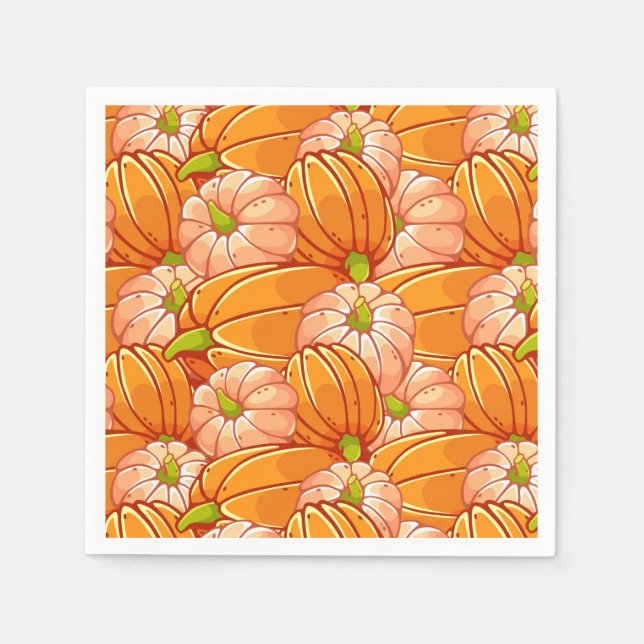 Pappra Napkins Harvest Pumpkins Pappersservett (Framsidan)