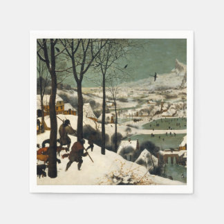 Pappra napkins Huntrarna i Snö Pieter Brueg Pappersservett