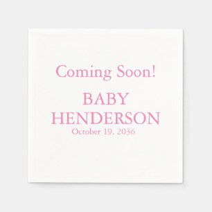 Pappra Napkins i Baby Gender Pappersservett