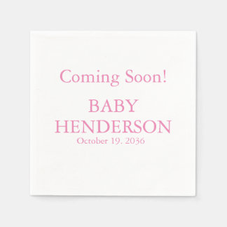 Pappra Napkins i Baby Gender Pappersservett
