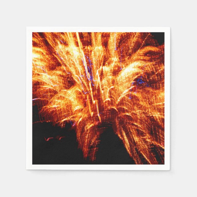 Pappra Napkins i Fireworks Pappersservett (Framsidan)