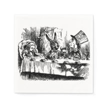 Pappra Napkins illustrerar Alice i Wonderland