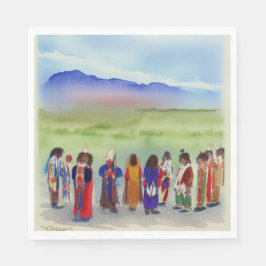 Pappra Napkins indian Firande Pappersservett